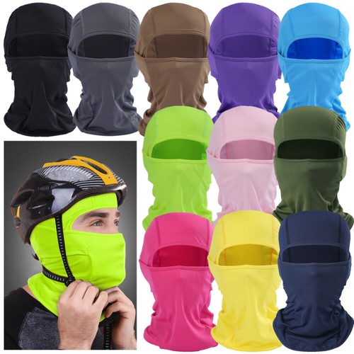 Máscara facial de pasamontañas protección UV esquí capucha solar táctica máscaras completas para hombres mujeres - Imagen 11 de 23