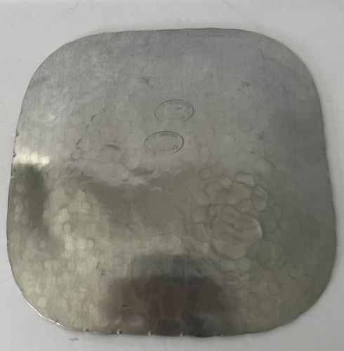 Cornerstone Forge Aluminum Plate 8” Hand Wrought by Dennis Holiday Snowman Tree - Picture 3 of 5