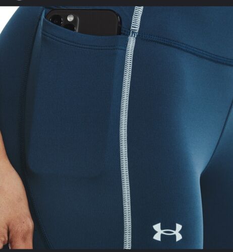 UNDER ARMOUR Compression High Rise Full Length Cyan Legging Size M NWT - Picture 2 of 11