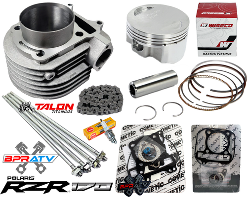 Polaris RZR 170 RZR170 63mm OEM Big Bore Cylinder Kit Wiseco Top End Rebuild Kit - Picture 3 of 24