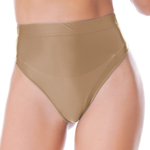 Damen Öl Glänzend Hipster Panties High Waist Slip Hotpants Badeslip Bikinihose - Bild 51 von 109