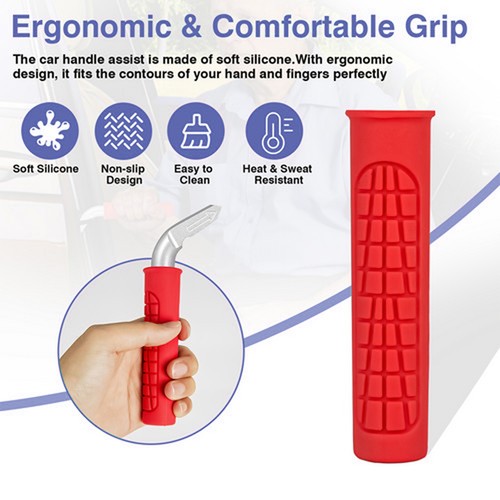 1PCS Car Handle Portable Door Assist Support Handle For Elderly Handicapped Red - Picture 12 of 17