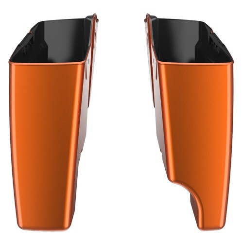 Amber Whiskey 2-in-1 Extend Stretched Saddlebag For 14+ Harley FLHR FLHXS FLTRX - Picture 13 of 19