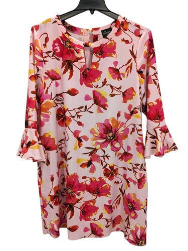 Beige by Eci Etuikleid Damen Gr. XL geblümt 3/4 Rüschenärmel Büro romantisch - Bild 1 von 10