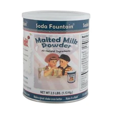 Soda Fountain Milkshake Malted Milk Powder - 2.5 lb Resealable Tub
