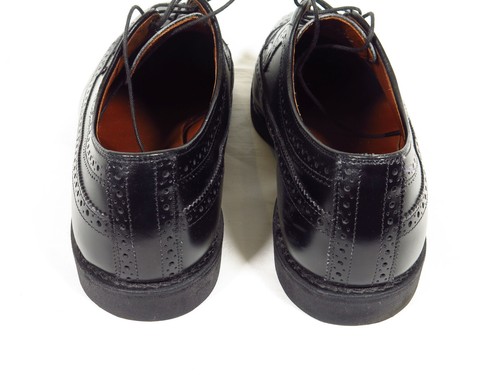 Allen Edmonds Winter Park Black Custom Calf Longwing, Gumlite Sole, 11D - Picture 6 of 11