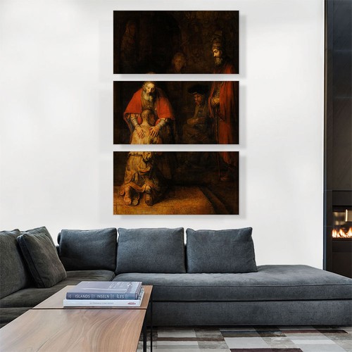 ARTCANVAS The Return of the Prodigal Son Canvas Art Print by Rembrandt van Rijn - Picture 15 of 15