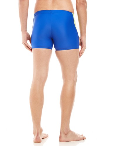 SPEEDO Fitness Splice Square Leg Men's Swim Briefs Shorts M Atlantic Blue *NWT* - Picture 6 of 8
