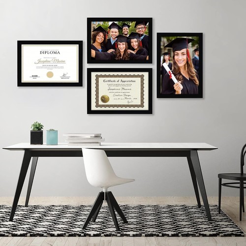 8"x10" Custom Picture With Wood Frame Print Your Own Photo Portrait Black - Picture 2 of 11