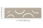 Schluter SHELF-N - Curve Design - Stone Grey - SNS1D6TSSG