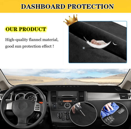 Black Dashboard Mat Sunshade Pad fit for Ford Focus 2012-2017 2018 Anti slip Mat - Bild 5 von 12