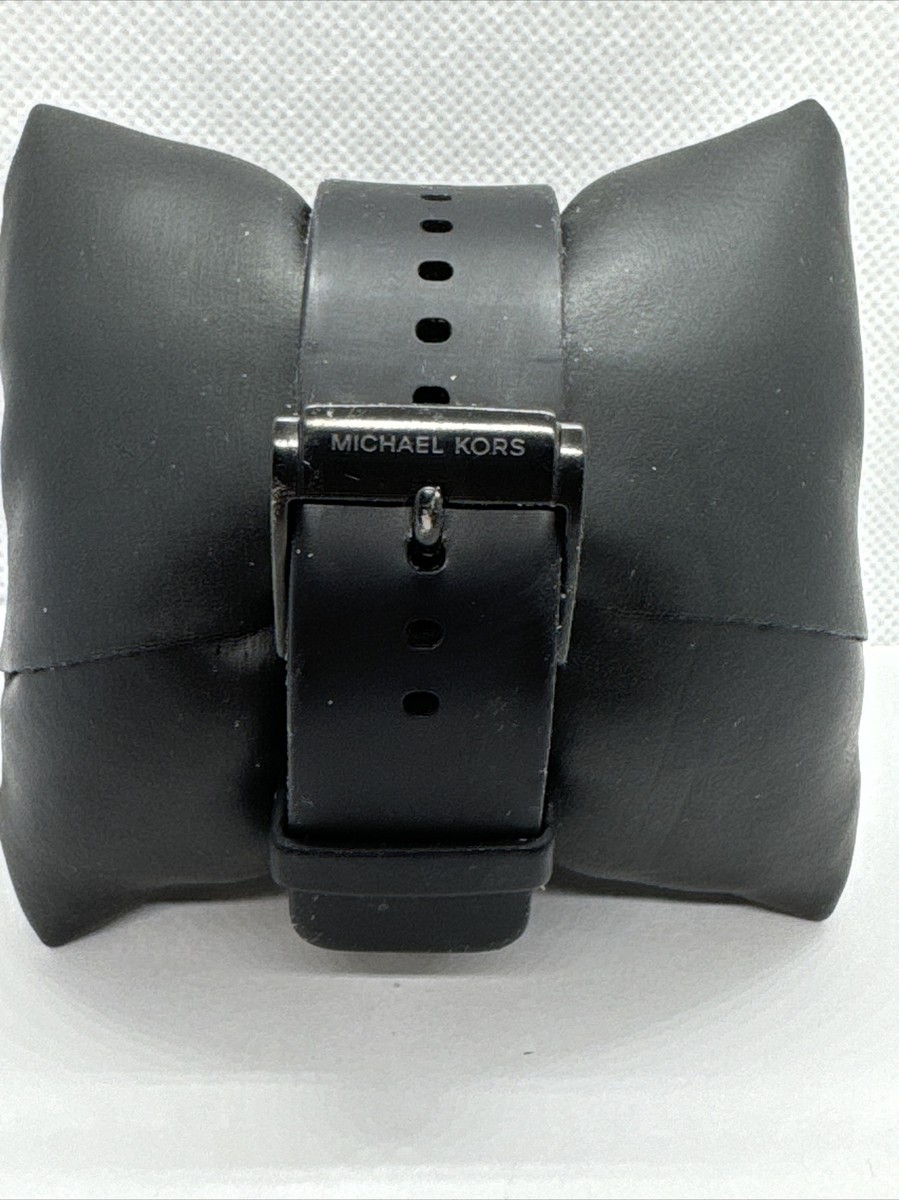 Michael Kors Scout MK8317 Women's Black Silicone Strap Michael Kors Scout MK8317 Women's Black Silicone Strap