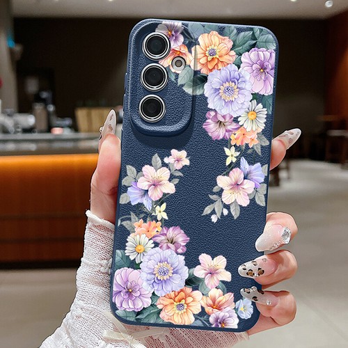 Flower Case For Samsung Galaxy S25 Ultra S24 FE S23 S22 A56 A16 A15 Soft Cover - Imagen 11 de 16