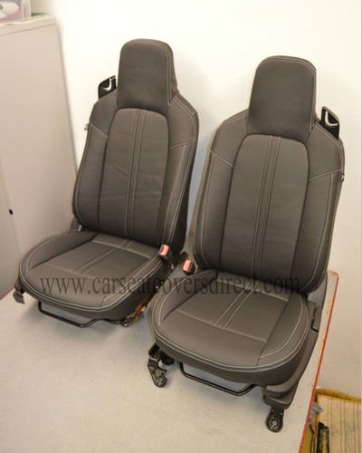 Mazda Miata MX5 Coprisedili impermeabili su misura. Look ritagliato in nero. Eunos - Foto 3 di 9