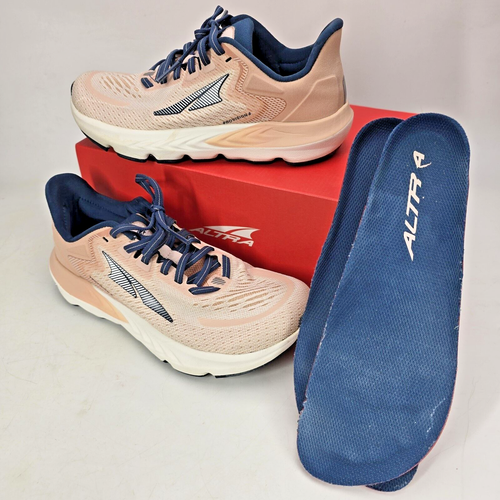 Altra Women Running Shoes Provision Size 6 Road Dusty Pink Navy Blue Box - Picture 15 of 15
