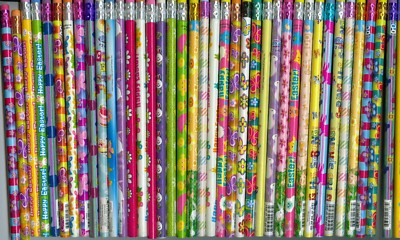 Easter Spring Varied Image Pencils 24 Pack