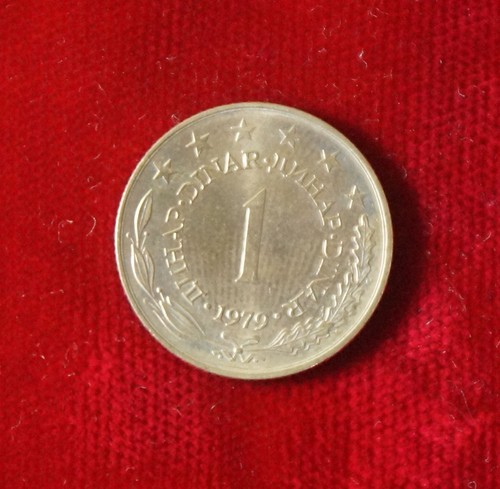 Coin Coin Yugoslavia Yugoslavija 1 Dinar Dinara 1979 - Picture 1 of 2