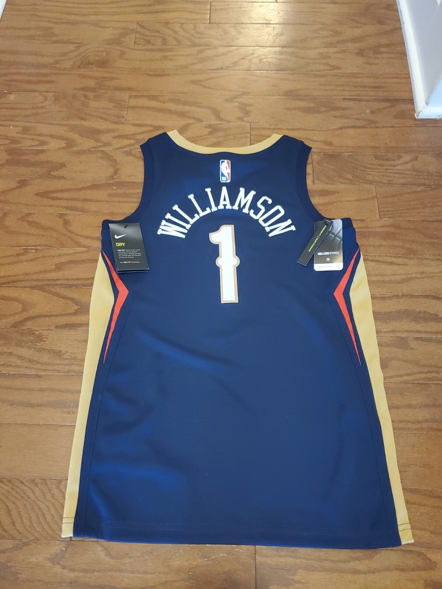 NIKE Zion Williamson Pelicans Swingman Jersey Blue Men's S