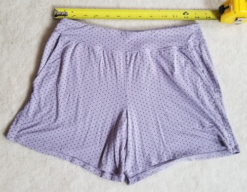 Soma Short Pajama Set S/XS Shorts Lace top Lavender /black polkadot SM/ XSM๐ - Picture 13 of 13