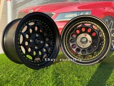 4x15 inch 4x100 HVN Rotiform Style Black Wheels: Fit For VW Beetle Bora Golf BMW