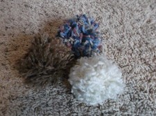 NEW - Lot of 3, Hand made crochet Cat String Balls