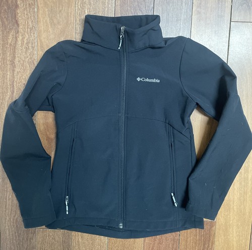 Columbia Girl’s Lined Shell/Jacket Flared Back Detail Black Size 10/12 - Picture 1 of 2