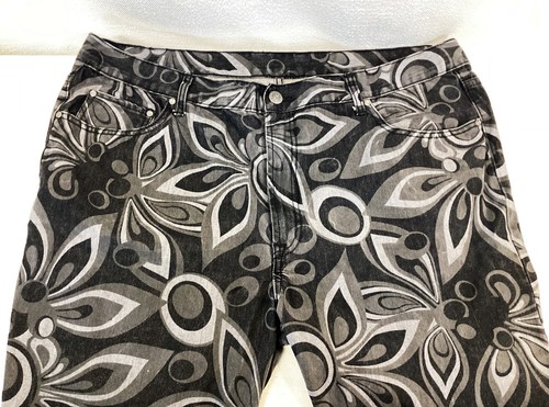 Loudmouth Pants Mens 42x32 Black Golf Flower Pants - Picture 2 of 8