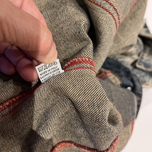 Abito denim da donna Miss Sixty blu sbiadito manica lunga con bottoni sulla parte anteriore pesante - Foto 12 di 12