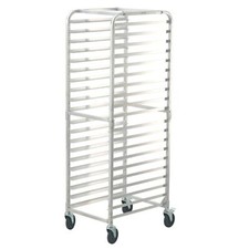Bun Pan Rack, 20-Tier Commercial Bakery Racks w/ Brake Wheels, 26"Lx20.4"Wx70"H