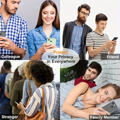 Privacy Screen Protector Tempered Glass for iPhone 16 E 15 14 13 11 16 Pro Max X - Picture 17 of 31