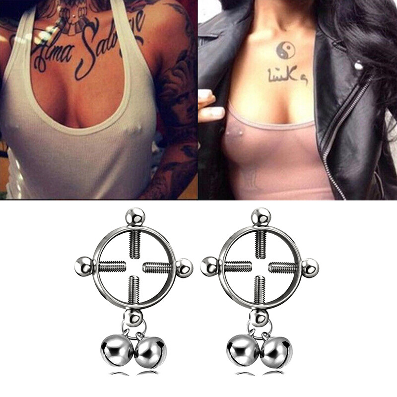 1pc round fake non piercing nipple shield ring breast body piercing jewe for sale online ebay