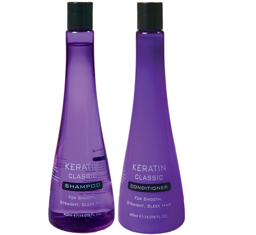 Keratin Classic Sleek Shampoo Conditioner Smooth Straight Sleek Hair 400mL - Picture 6 of 8