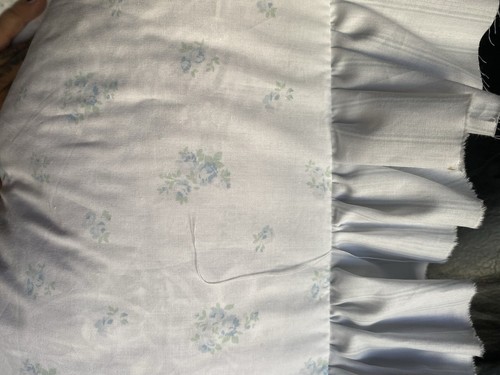 Rachel Ashwell Custom 20 X20 Petite Bouquet Blue Rose Cotton Pillow Cover - Picture 2 of 6
