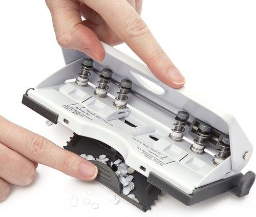 Rapesco 1323 Adjustable 6-Hole Organiser/Diary Punch, 10 Sheet Capacity, Powder - Picture 10 of 40