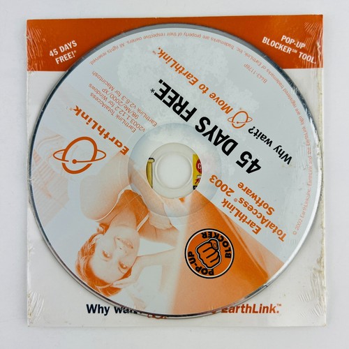 Earthlink Total Access Vintage Software 2003 Mailer Windows PC/Mac New Sealed - 第 1/2 張圖片