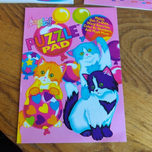 Lot Of 3 Vintage 1990's Lisa Frank Puzzle Pads 2 New 1 Used Panda Painter Cats - Picture 22 of 22