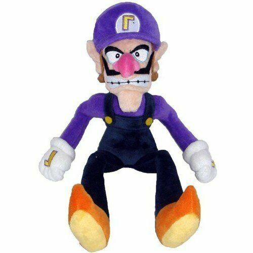Super Mario Bros Waluigi Plush Doll 