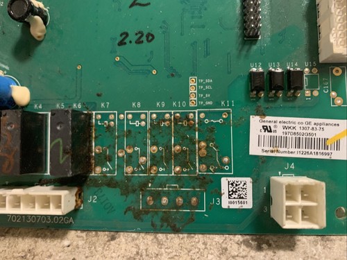GE Fridge Control Board 197D8502G501 | #250 - Picture 3 of 4
