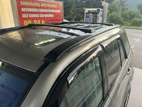 Fits Subaru Forester SG 2002-2008 Flush Roof Racks Cross Bars Black Color 2x - Picture 6 of 7