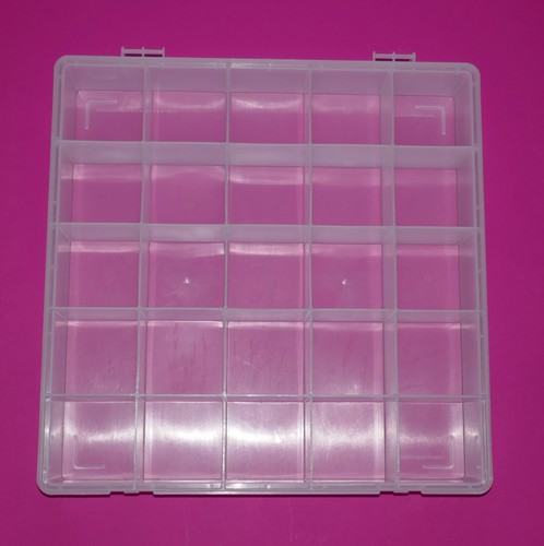 25 Fächer Durchsichtig Kunststoff Aufbewahrungsbox mit Deckel - Bild 4 von 4