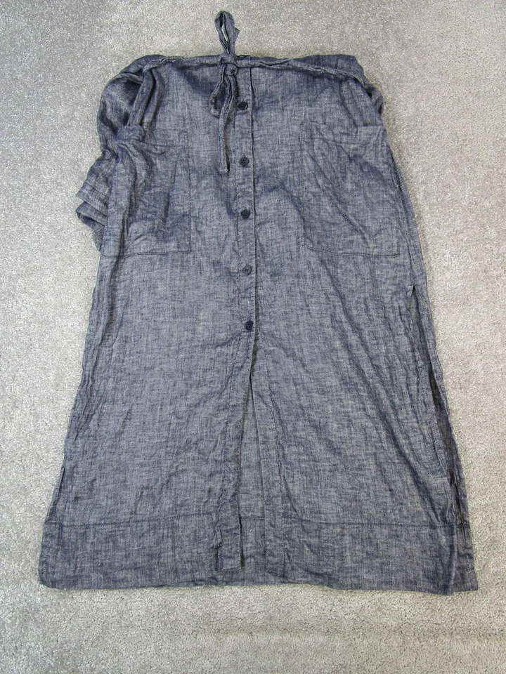 Vestido Camisa Theory para Mulheres 4 Azul Envolvente - Imagem 3 de 4