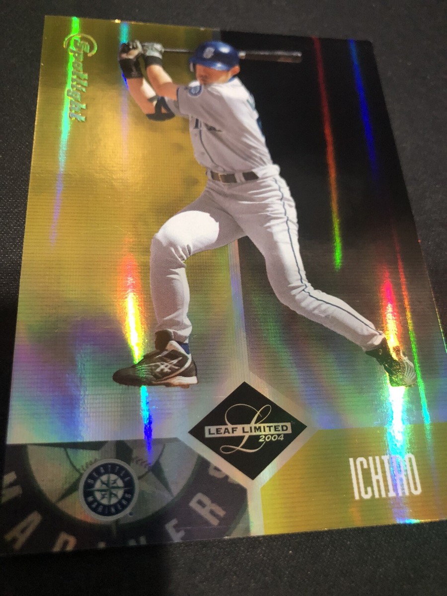 2004 Leaf Limited ICHIRO #28 GOLD SPOTLIGHT SSP PARALLEL 2004 Leaf Limited ICHIRO #28 GOLD SPOTLIGHT SSP PARALLEL