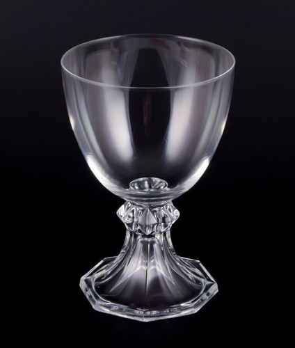Val St. Lambert, Belgium. Set of four red wine glasses in clear crystal glass - Picture 3 of 6