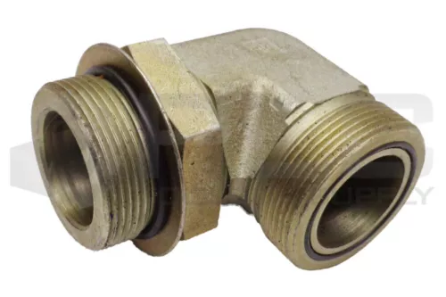 NEW PARKER 90 DEGREE ELBOW FITTING 1-1/4" ID, 1-7/8" OD MALE, SEAL 2" OD MALE