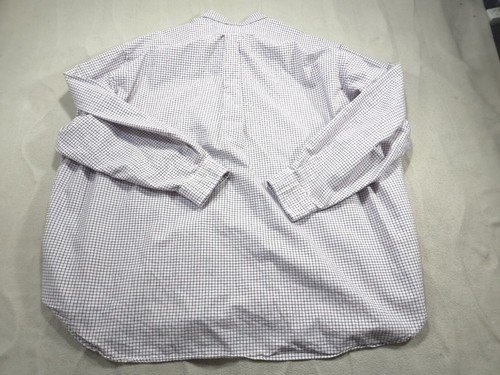 Ralph Lauren Mens Shirt 3XB White Button Down Oxford Classic Fit Check Blue Pony - Picture 7 of 10