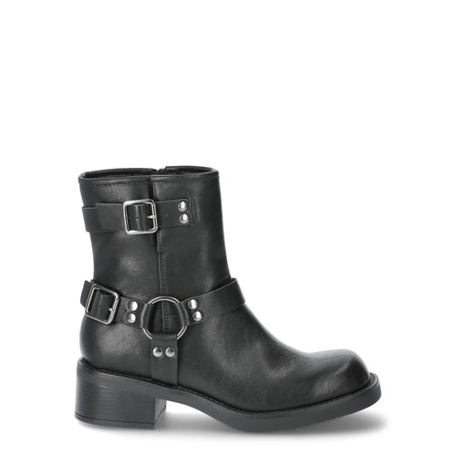 No Boundaries Damenstiefel Größe US 6 schwarz Schnalle Motorrad kostenloser Versand - Bild 5 von 6