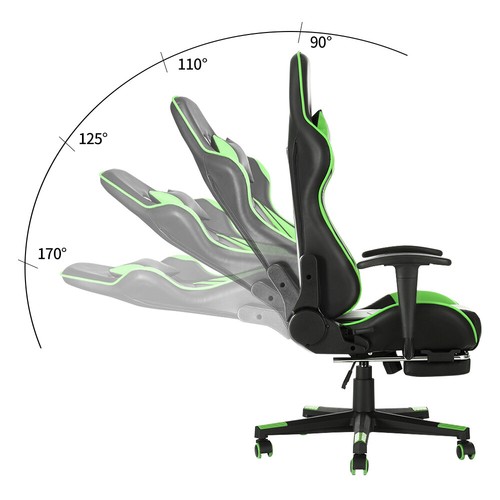 Luxury Executive Race Gaming Office Chair Gas Lift Swivel PC Computer Desk Chair - Picture 51 of 195