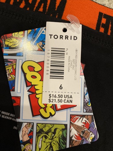TORRID CURVE Size 6 Plus Size Marvel Ironman Boy Short Underwear New With Tags - Picture 5 of 6