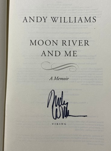 Signed first edition - Andy Williams Moon River and Me - 2009 autograph - Picture 2 of 3