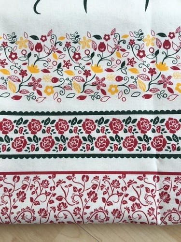 442.Multicolour Flowers LINEN Cotton - Cotton Fabric, Price per 1/2 metre - Picture 4 of 9
